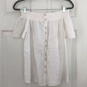white Anthropologie Blouse